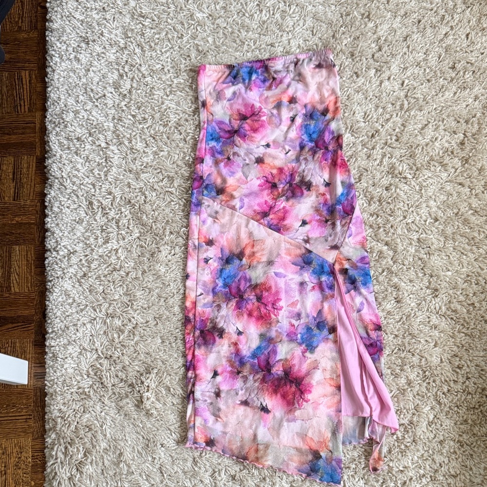 Floral Midi Body con dress